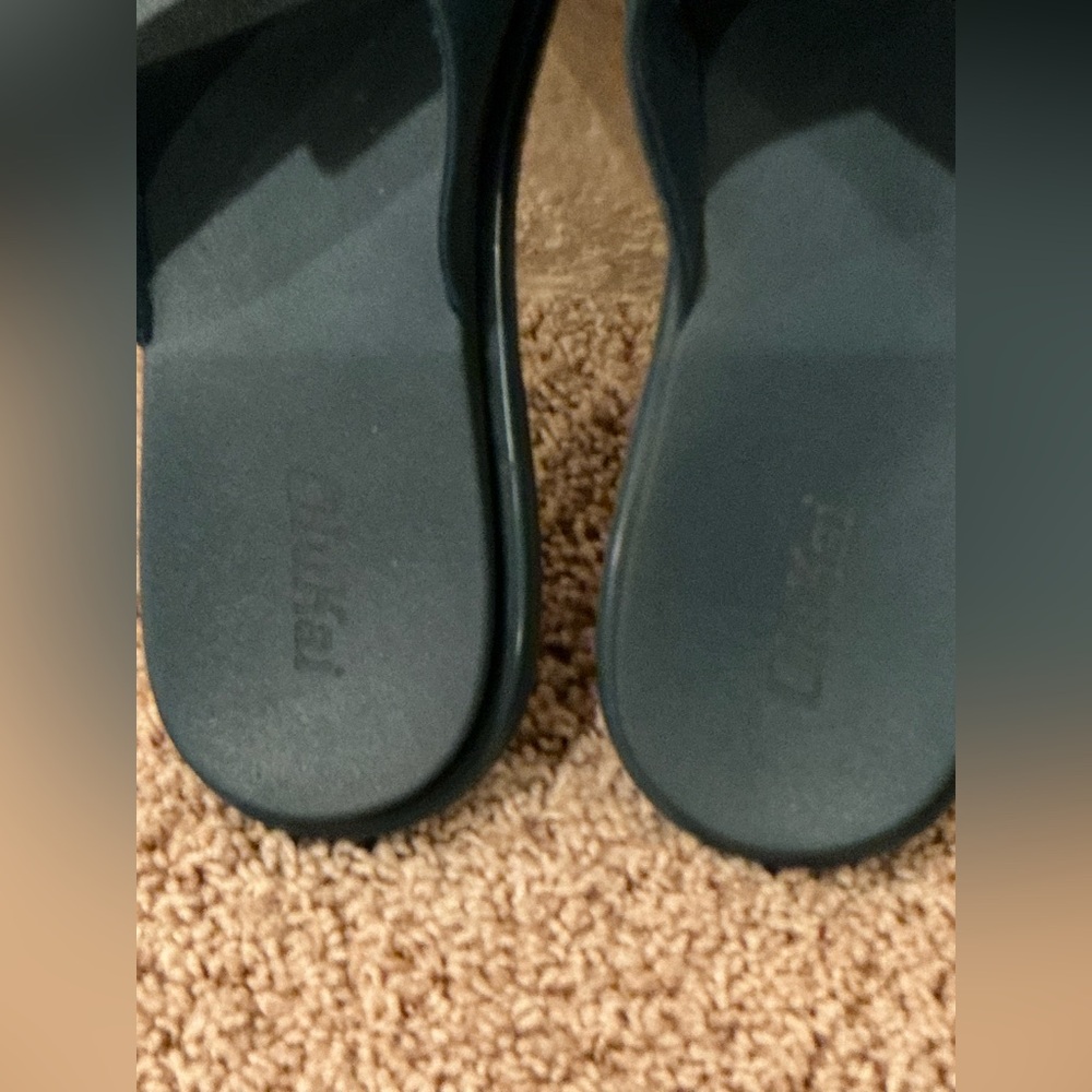 OluKai Women's Blue Sandals with Brown Buckle - Picture 5 of 5